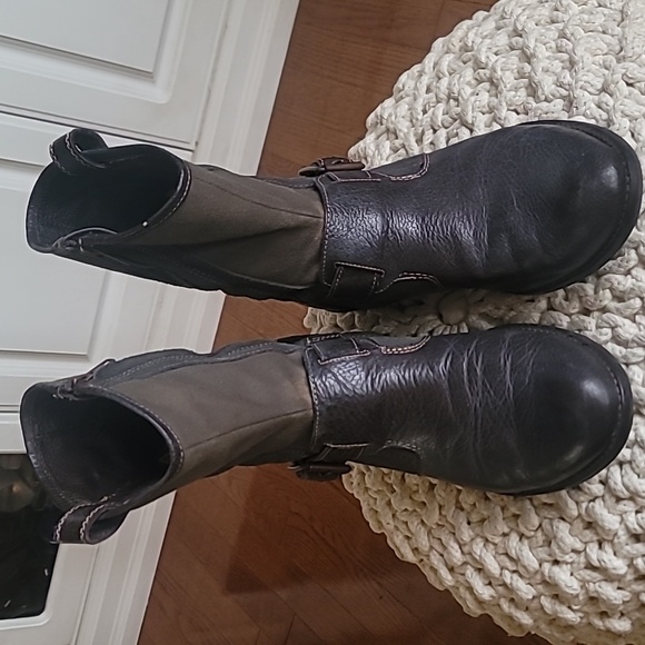 Replay Leather Canvas Boots - Picture 2 of 6
